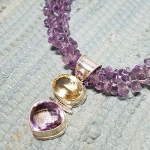 Amethyst & Citrine pendant & necklace